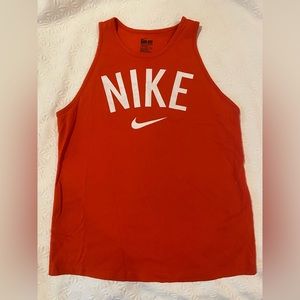 Red Nike Dri Fit tank top